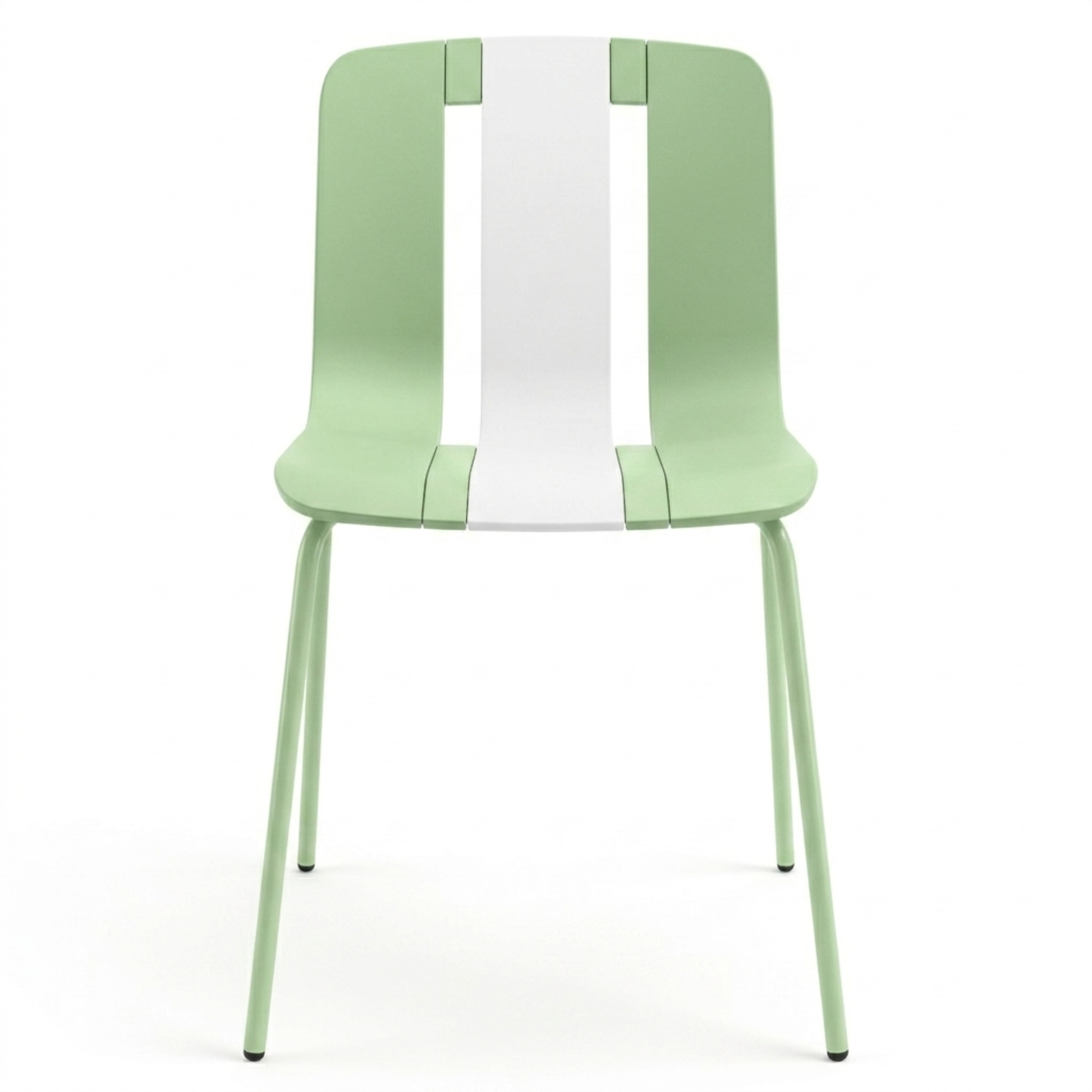 Set 4 Sedie moderne da giardino in polipropilene, fiberglass e metallo - Sunny