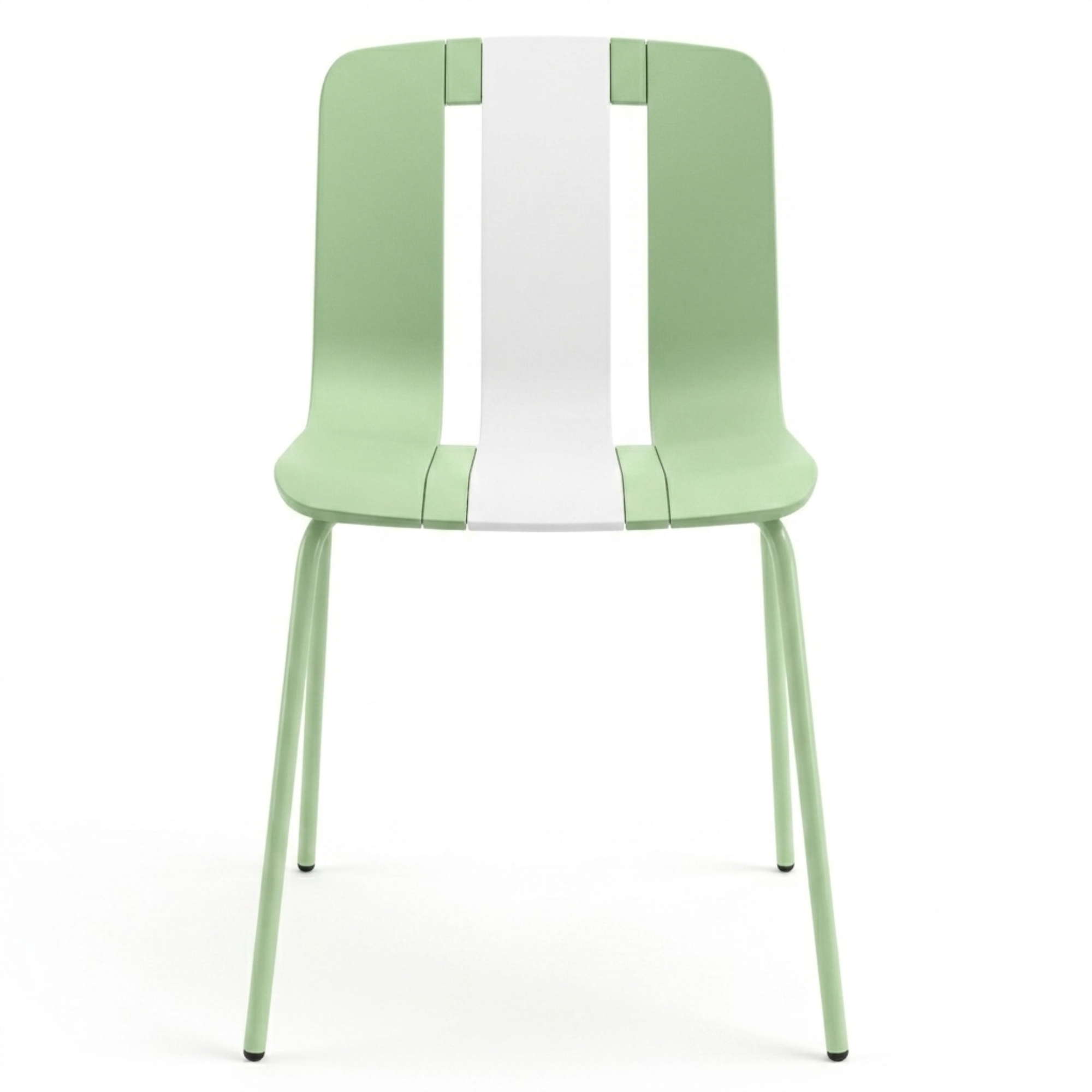 Set 4 Sedie moderne da giardino in polipropilene, fiberglass e metallo - Sunny