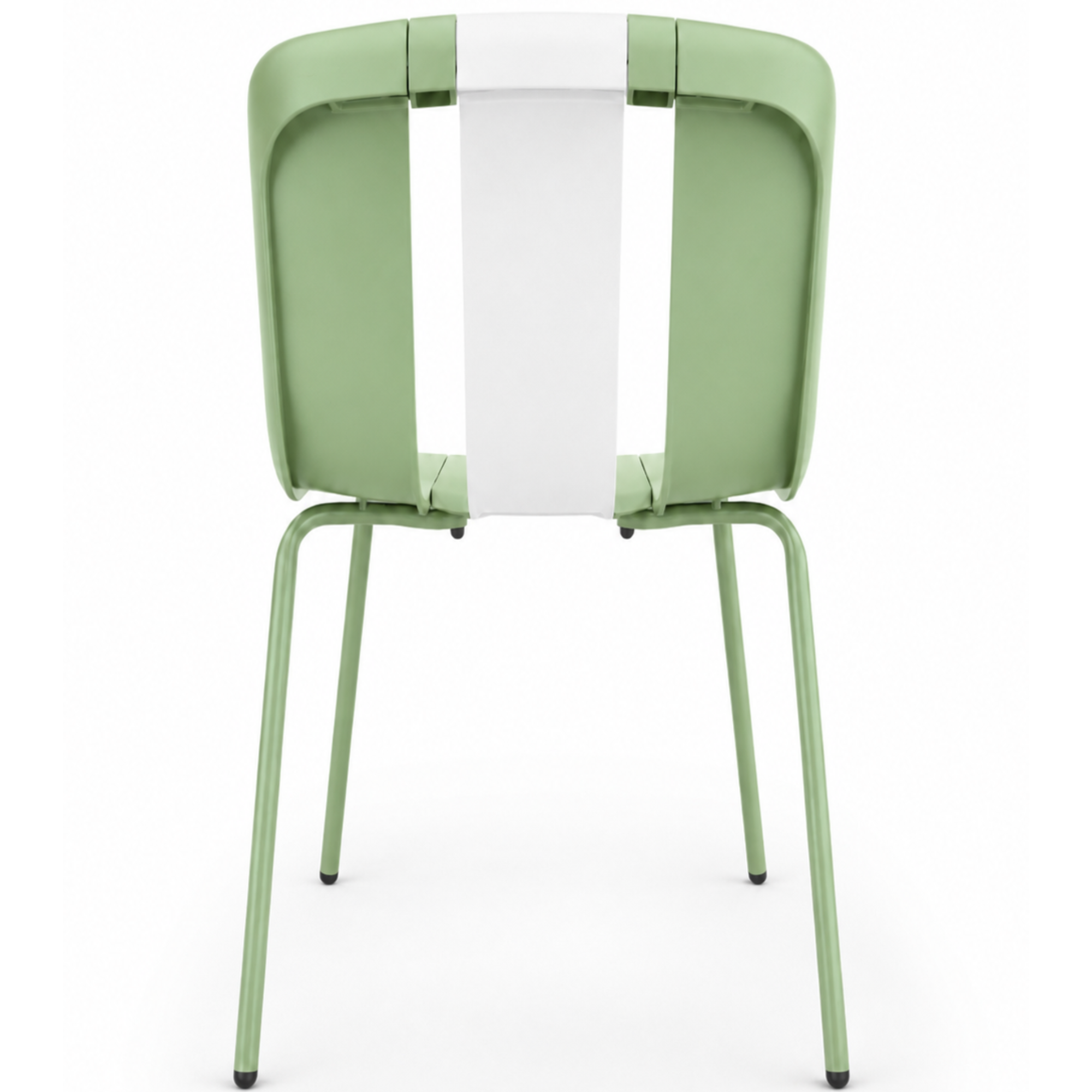 Set 4 Sedie moderne da giardino in polipropilene, fiberglass e metallo - Sunny
