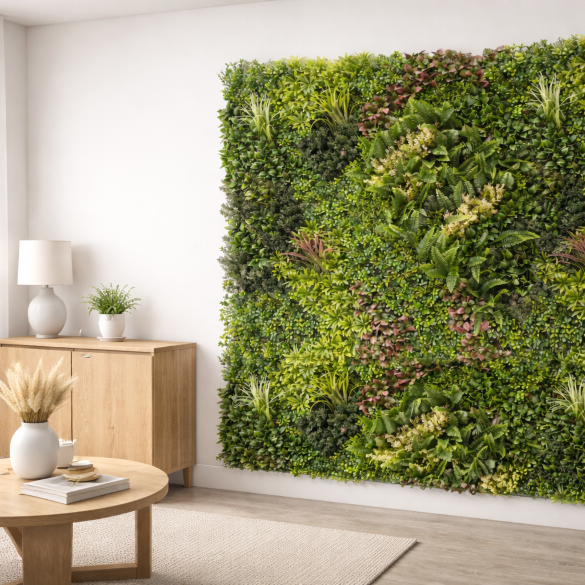 Parete con piante artificiali per giardino verticale 100x100 cm - Hera