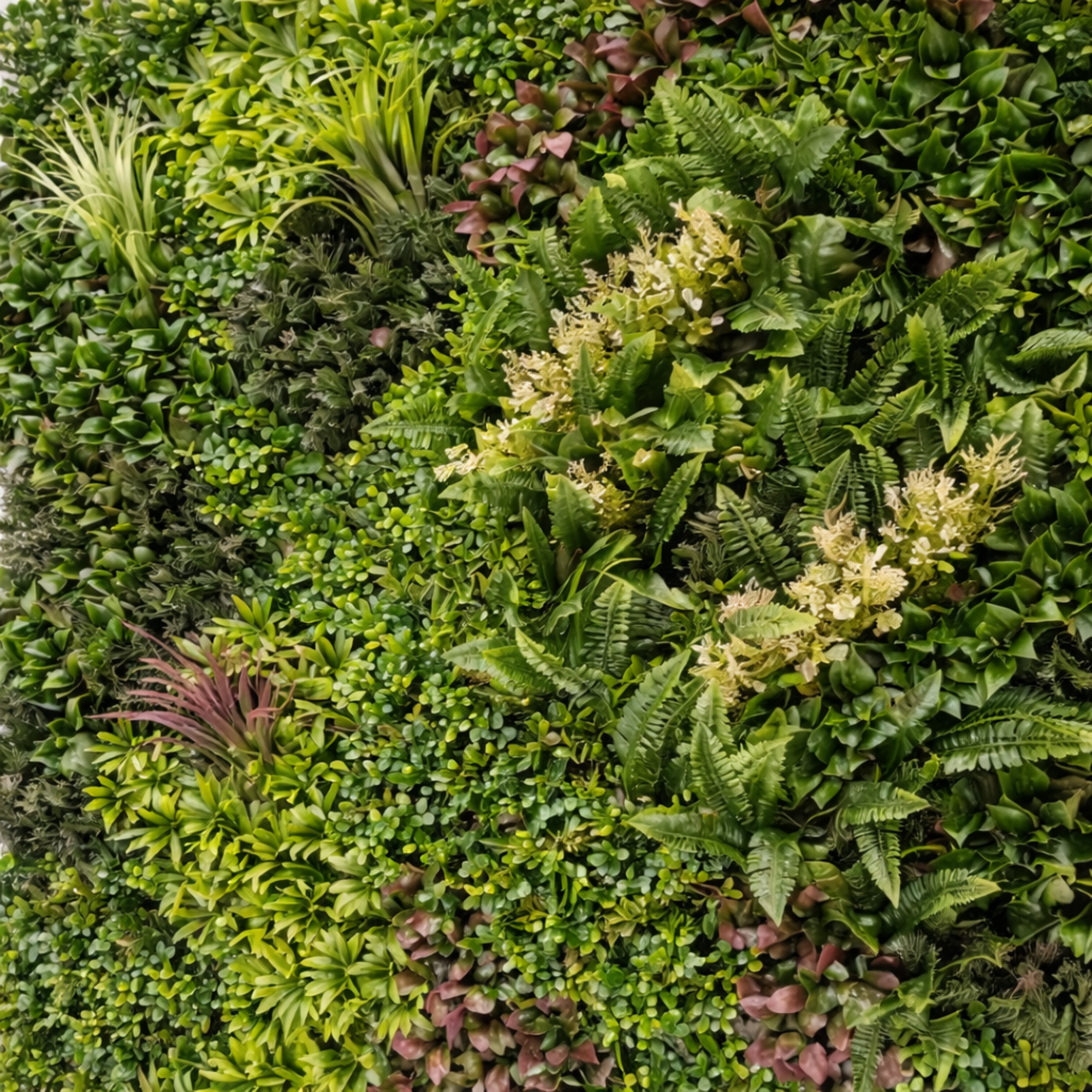 Parete con piante artificiali per giardino verticale 100x100 cm - Hera