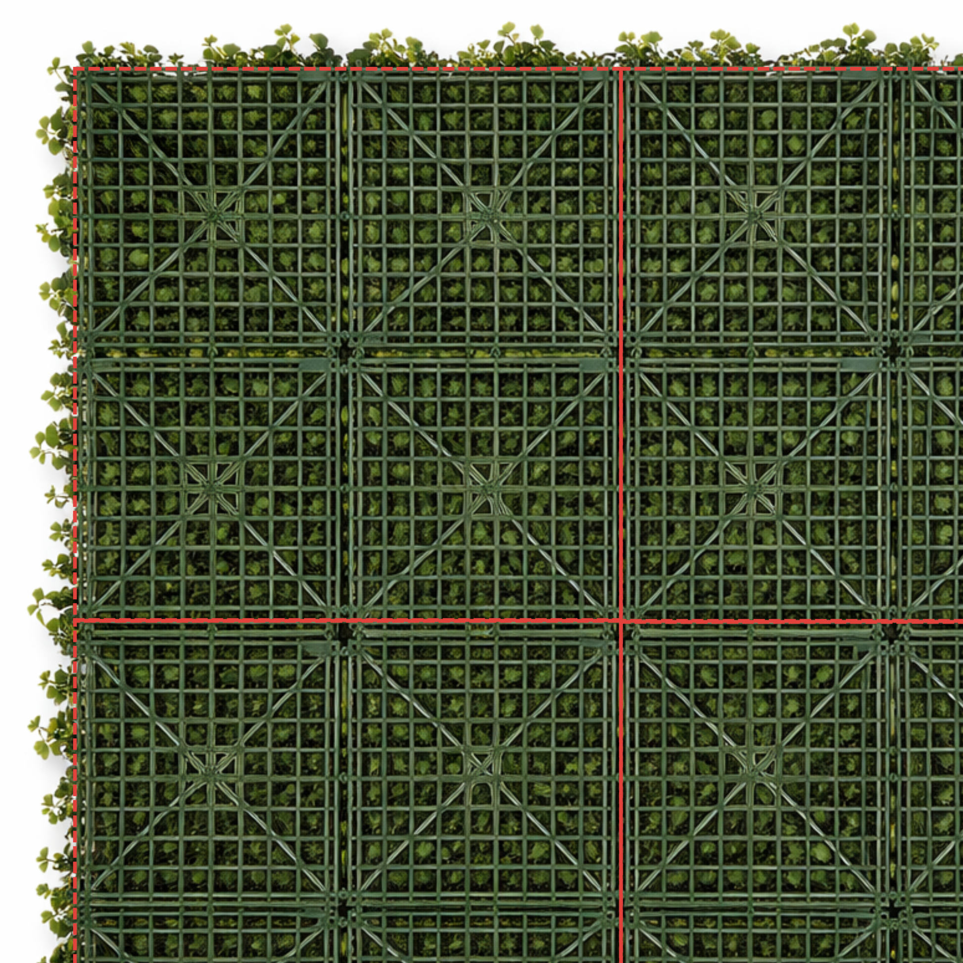 Parete di piante artificiali della giungla - Giardino di lusso Parete di piante artificiali della giungla - Giardino di lusso