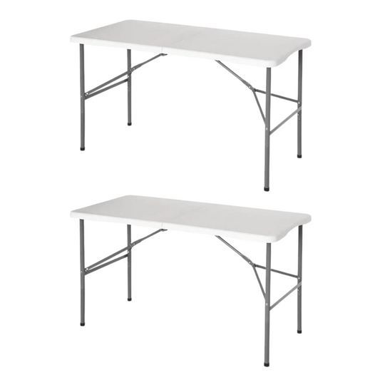 Set 2 tavoli pieghevoli per campeggio e catering 120x60 cm - BEST - 64538830045562