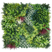Parete con piante artificiali per giardino verticale 100x100 cm - Danube