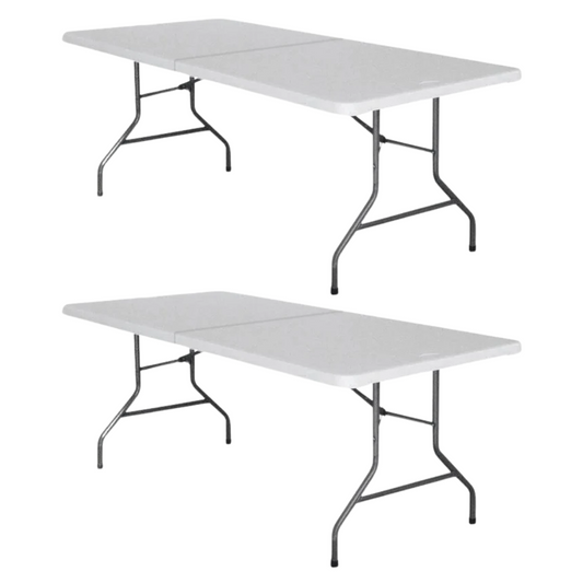 Set 2 tavoli pieghevoli per campeggio e catering 180x74 cm - BEST - 64538486178170
