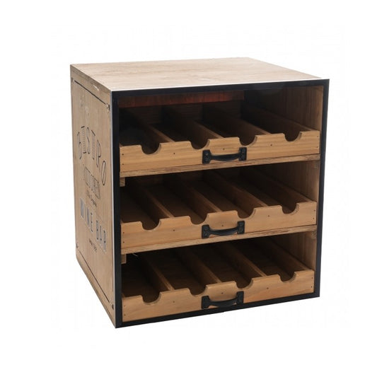 Cantinetta porta bottiglie in legno - Vintage - AD TREND - 