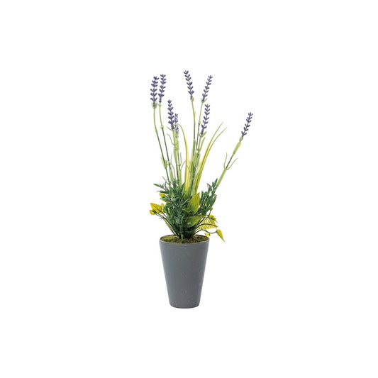 Pianta artificiale di lavanda con vaso 35 cm - AD TREND - 34264498438360