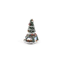 Carillon albero di Natale con trenino e LED 25 cm
