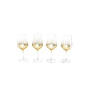 Set 4 calici in vetro Aurum oro 490ml
