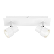 Applique moderno 2 spot bianco Rock led