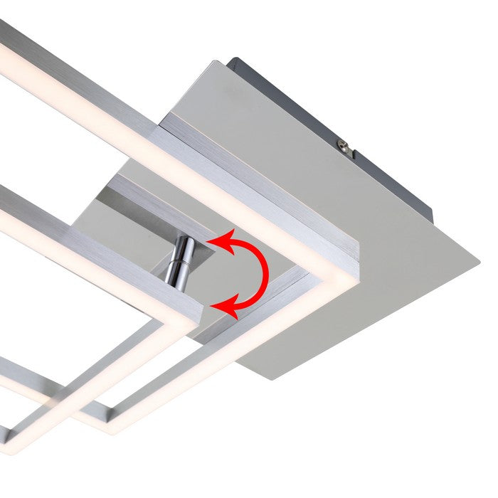 Applique plafoniera 62 x 37 cm Frames a led - BRILONER - 34277276418264