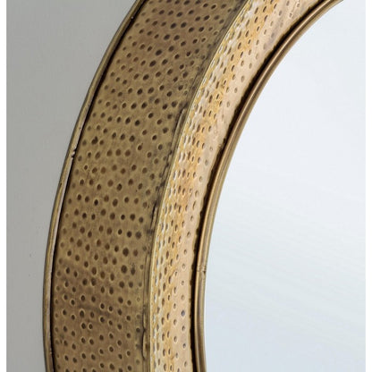 Specchio da parete tondo in acciaio 80 cm - Adara