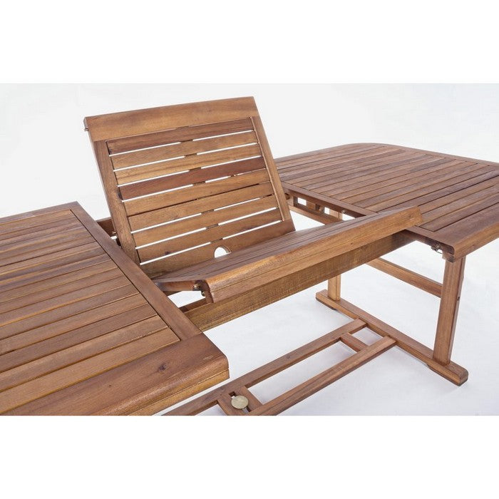 Tavolo in legno da giardino estensibile - Noemi
