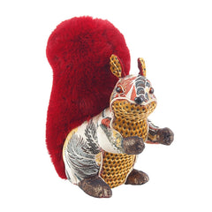 Decorazione natalizia scoiattolo multicolor 24 cm - Dafne