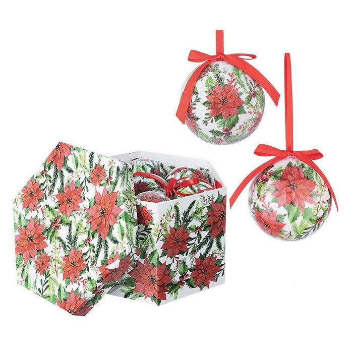 Confezione da 14 sfere natalizie da appendere 7,5 cm