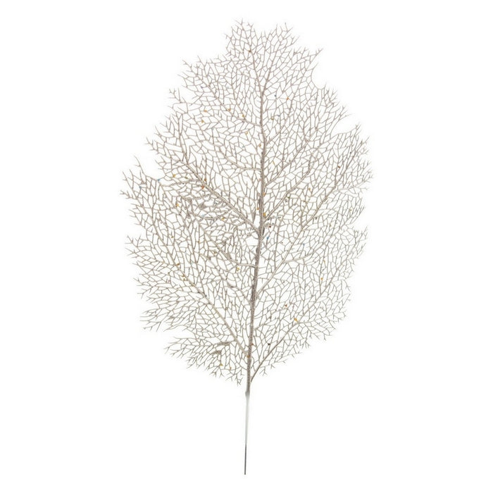 Foglia artificiale per decorazione champagne 60 cm - Stephany