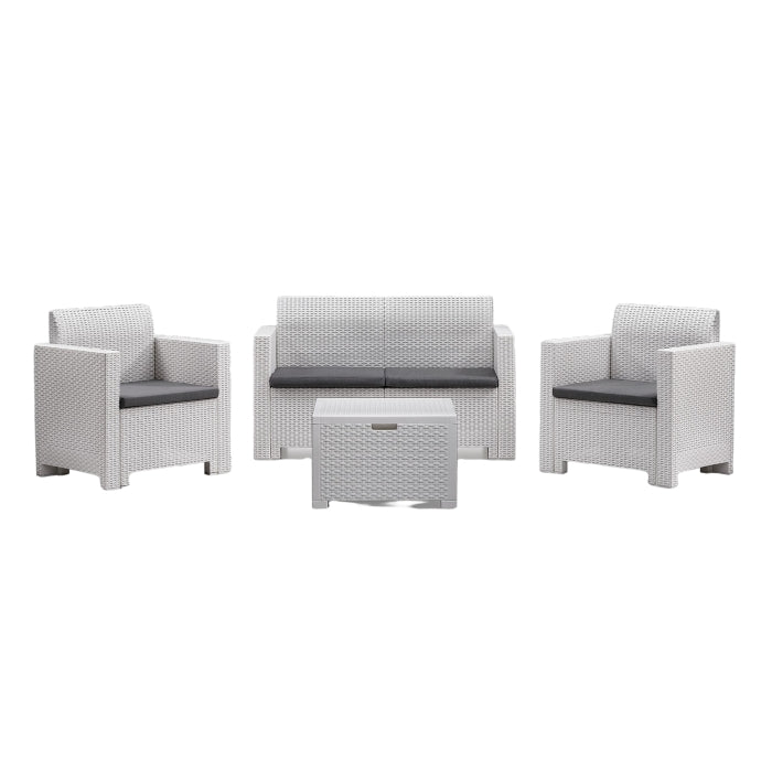 Set da giardino in polipropilene con cuscini - Nebraska - BICA - 34320830922968
