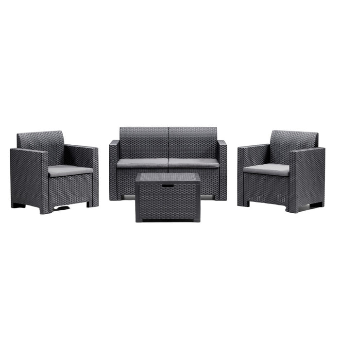 Set da giardino in polipropilene con cuscini - Nebraska - BICA - 34271015239896
