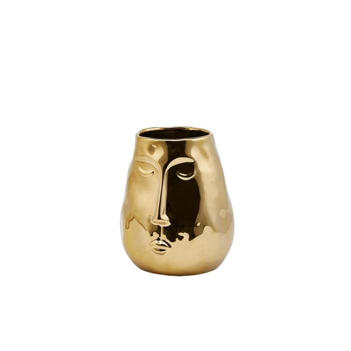 Vaso Gold con faccia - EDG - 34270109925592