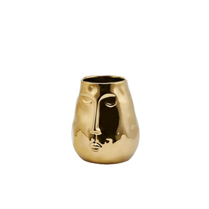 Vaso Gold con faccia