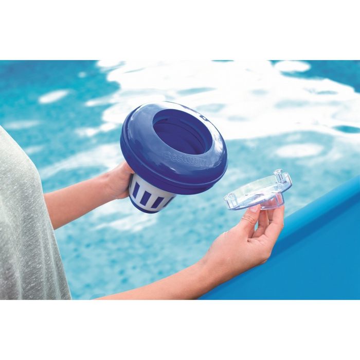 Dispenser per cloro in pastiglie per piscine fuori terra - medio