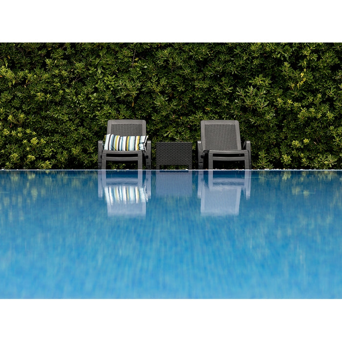 Miami lettino da giardino in polipropilene effetto rattan - BICA - 34271173443800