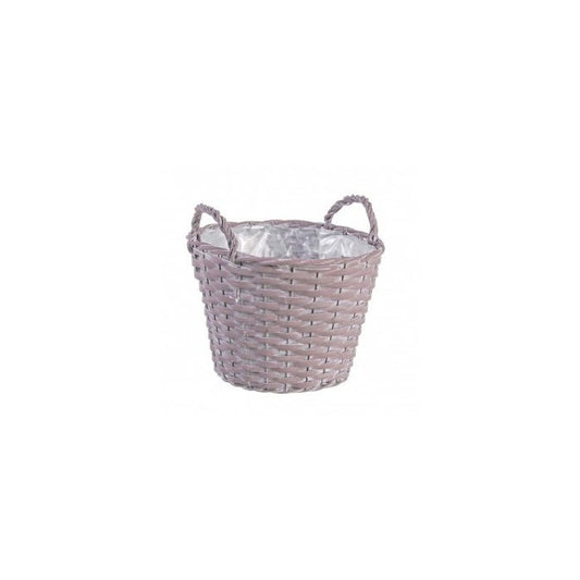 Vaso tondo in legno con 2 manici rosa - Audrey - BIZZOTTO - 34259223445720