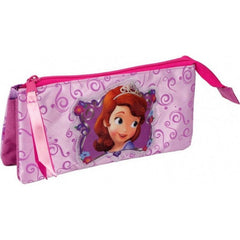 Astuccio a bustina con 2 zip 3 scomparti - Princess