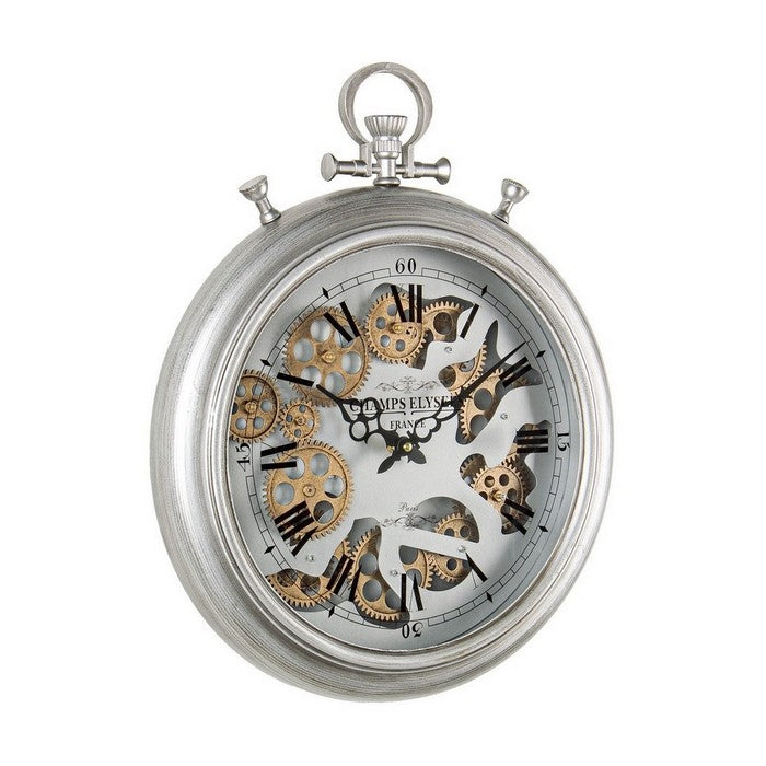 Orologio da parete con ingranaggi in movimento grigio 40 cm - Engrenage - BIZZOTTO - 34265457098968