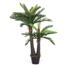 Pianta artificiale palma con vaso 150 cm