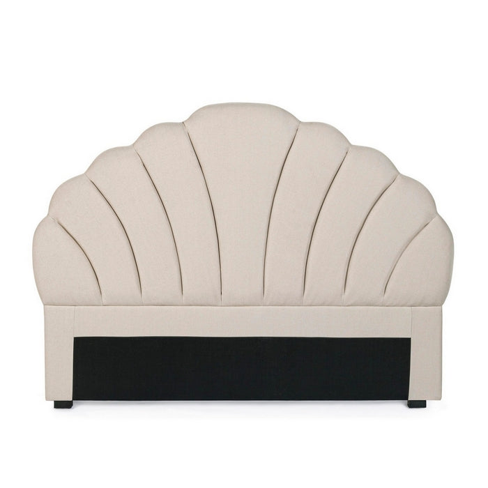 Testiera per letto in tessuto beige - Azar - BIZZOTTO - 64075292213626