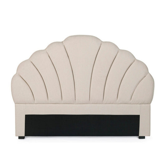 Testiera per letto in tessuto beige - Azar - BIZZOTTO - 64075293065594