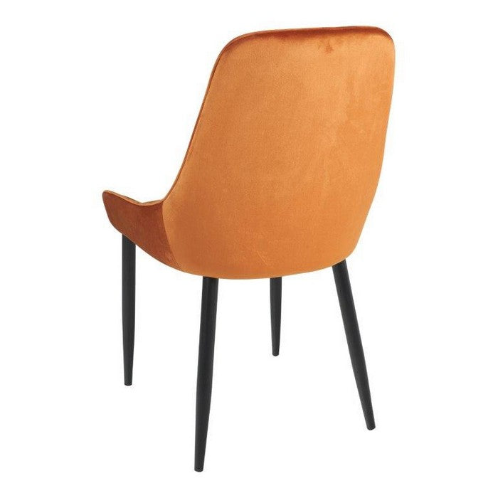 Sedia imbottita in velluto caramello - NOVITA' HOME - 34267841134808