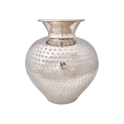 Vaso anfora color argento 30 cm