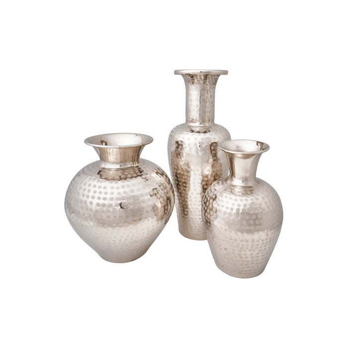 Vaso anfora color argento 30 cm - NOVITA' HOME - 34270188142808