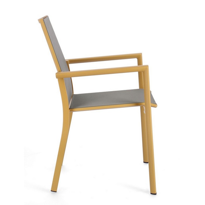 Sedia da giardino in alluminio con braccioli - Konnor - BIZZOTTO - 34320908157144