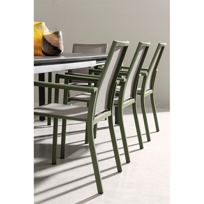 Sedia da giardino in alluminio con braccioli - Konnor - BIZZOTTO - 34271193268440