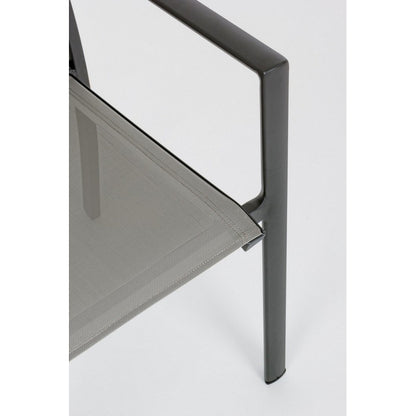 Sedia da giardino in alluminio con braccioli - Konnor