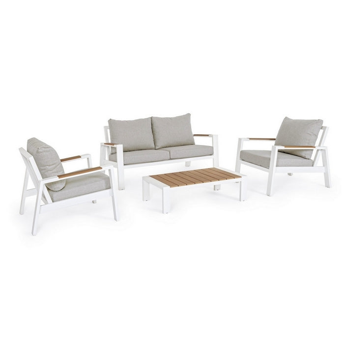 Salotto da giardino in alluminio con cuscini - Einar - BIZZOTTO - 34320935092440