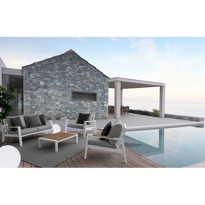 Salotto da giardino in alluminio con cuscini - Einar - BIZZOTTO - 34320935485656