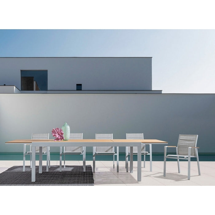 Sedia da giardino in alluminio Kubik con braccioli - BIZZOTTO - 34320942301400