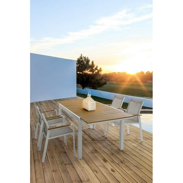 Sedia da giardino in alluminio Kubik con braccioli - BIZZOTTO - 34320943284440