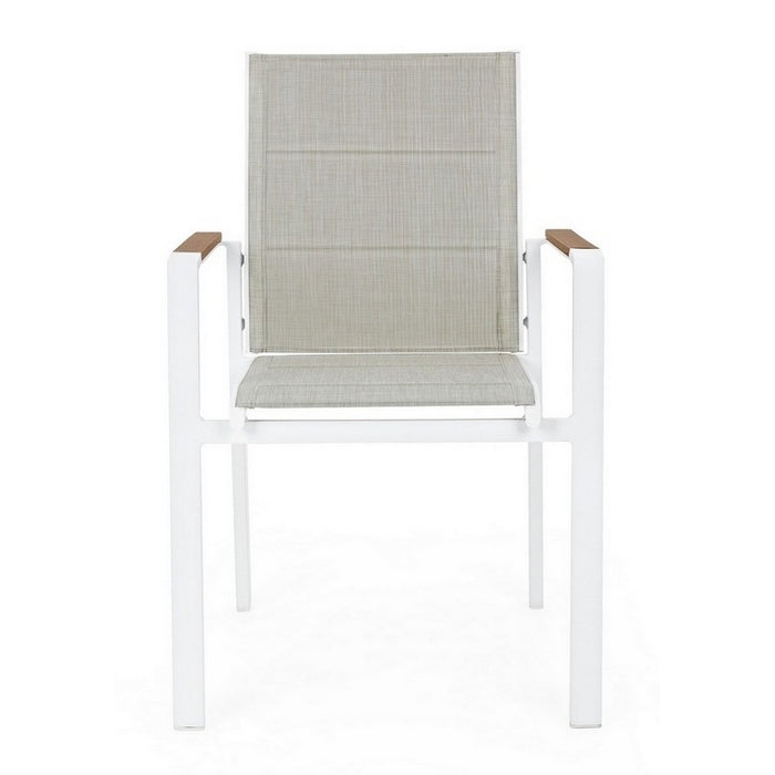 Sedia da giardino in alluminio Kubik con braccioli - BIZZOTTO - 34320944464088
