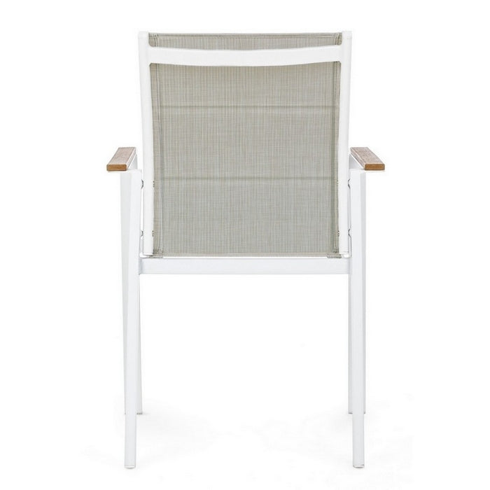 Sedia da giardino in alluminio Kubik con braccioli - BIZZOTTO - 34320944595160