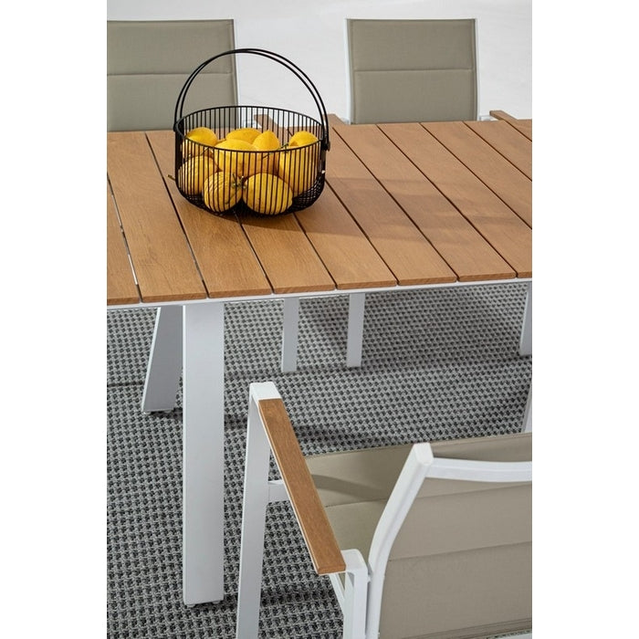 Sedia da giardino in alluminio Kubik con braccioli - BIZZOTTO - 34320948560088