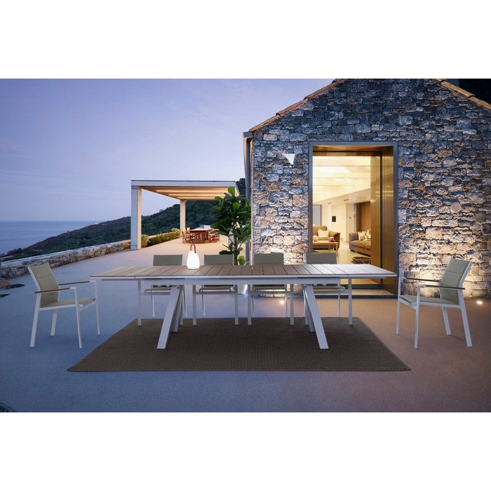 Sedia da giardino in alluminio Kubik con braccioli - BIZZOTTO - 34320950722776