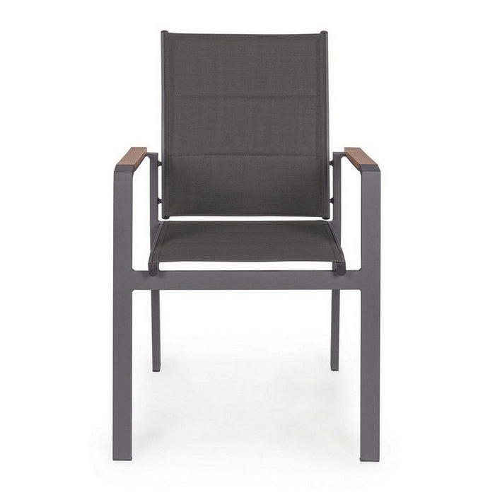 Sedia da giardino in alluminio Kubik con braccioli - BIZZOTTO - 34271237374168