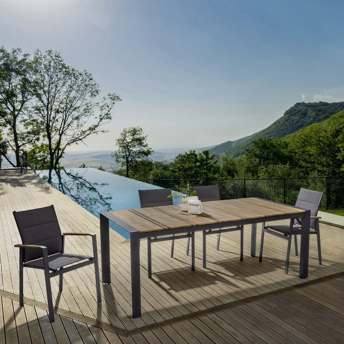 Sedia da giardino in alluminio Kubik con braccioli - BIZZOTTO - 34271237767384