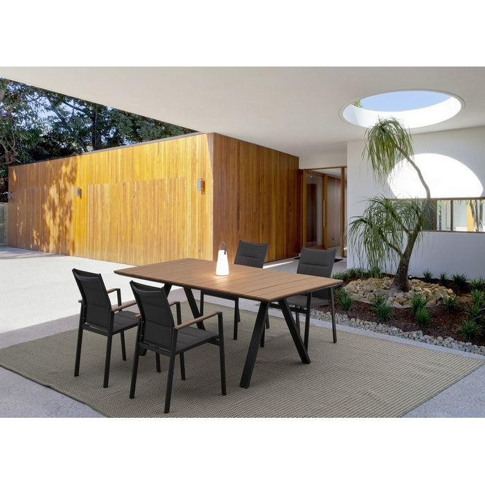 Sedia da giardino in alluminio Kubik con braccioli - BIZZOTTO - 34271239930072