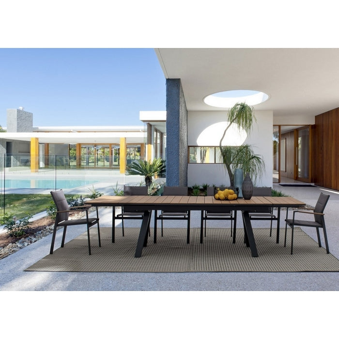 Sedia da giardino in alluminio Kubik con braccioli - BIZZOTTO - 34271241175256